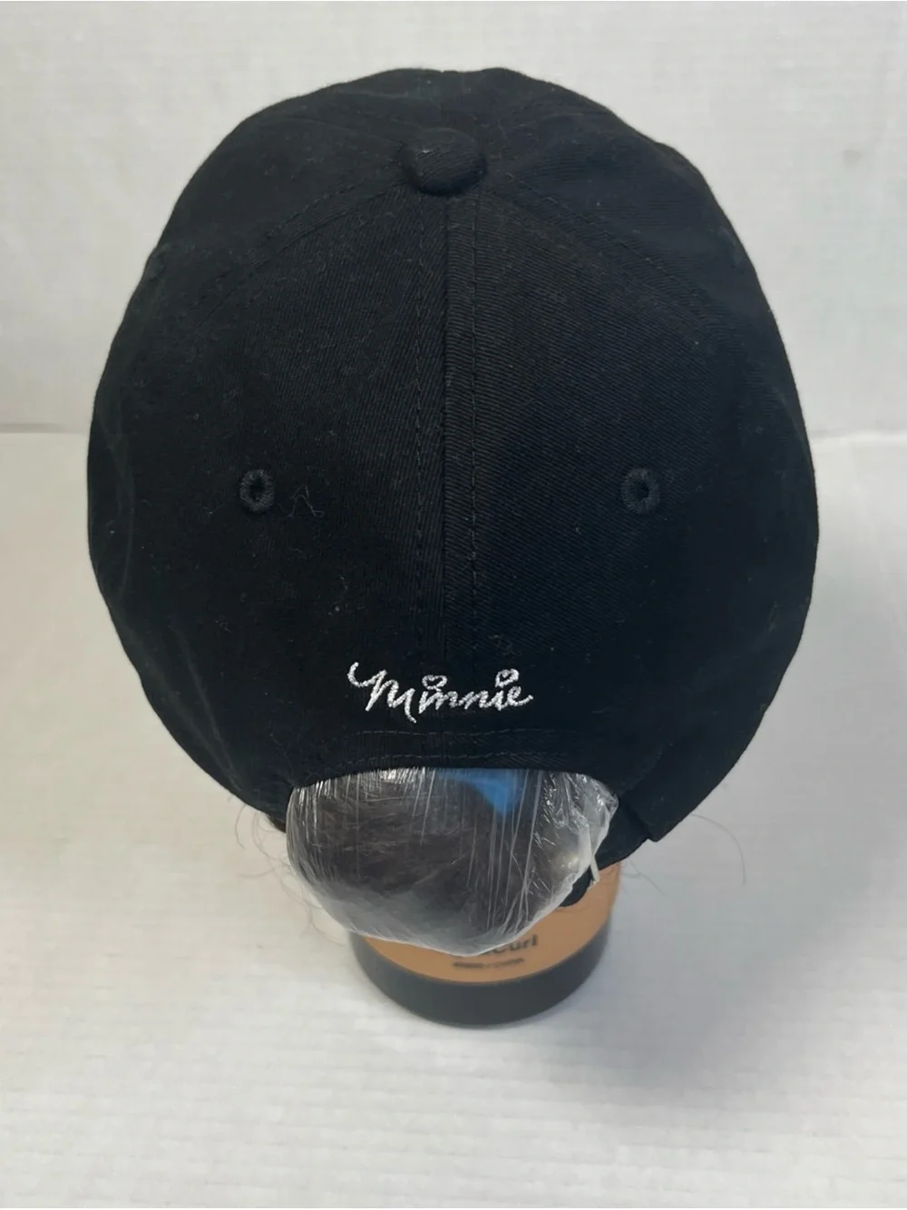 Disney Minnie Mouse Ball cap black Hat Embroidered adjustable strap